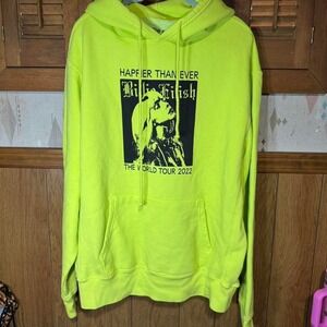 Billie Eilish 2022 World Tour‎ hoodie Size Large